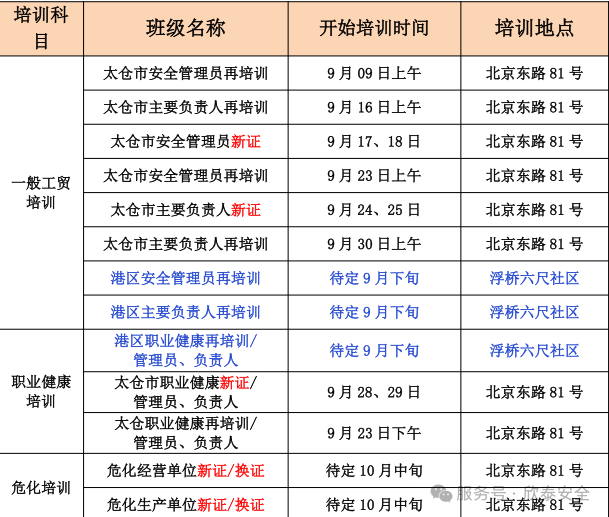 2025年9月培訓考試安排已定，請悉知！(圖1)